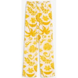 bonprix Weite Hose aus strukturierter Viskoseweiß 44Damen