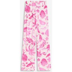 bonprix Weite Hose aus strukturierter Viskoseweiß 46Damen