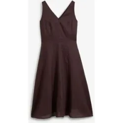 bonprix Midikleid aus reinem Leinenbraun 50Damen
