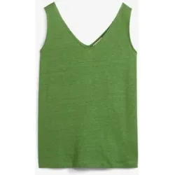 bonprix Tanktop aus reinem Leinengrün 36Damen