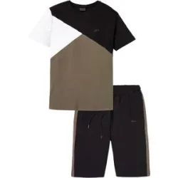 bonprix T-Shirt und Sweat-Bermuda (2-tlg.Set)schwarz 68Herren