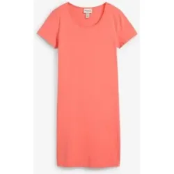 bonprix Jerseykleid bequeme Passform, aus Baumwolle mit Elasthan, Kurzarm-Design