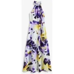 bonprix Maxikleid aus fester Scuba-Qualitätblau 48Damen