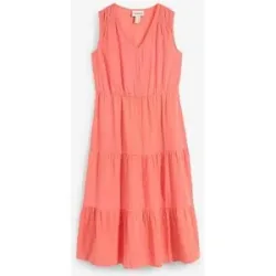 bonprix Baumwoll-Midikleid aus weichem Musselinpink 44Damen
