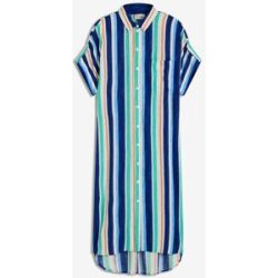 bonprix Blusenkleid aus fließender Viskoseblau 46Damen