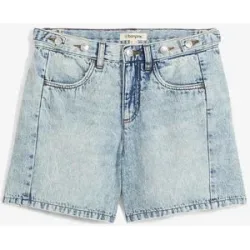 bonprix Jeans-Shorts Mid Waist, Low Stretchblau 42Damen