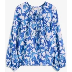 bonprix bedruckte Tunikabluseweiß 46Damen