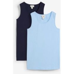 bonprix Long-Top, 2er-Packblau 36Damen