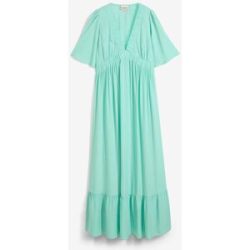bonprix Maxi-Stufenkleid aus fließender Viskosegrün 42Damen