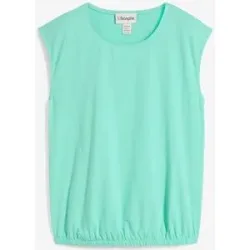 bonprix Shirt mit elastischem Bündchengrün 44Damen