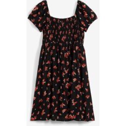 bonprix Minikleid eleganter Stil, figurbetonte Passform, mit Smok-Details, aus Viskose