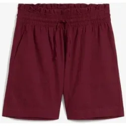 bonprix Shorts aus Leinen-Viskose-Mixrot 44Damen
