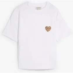 bonprix Verkürztes Shirt aus elastischem Viskose-Mixweiß 44Damen