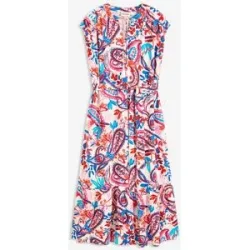 bonprix Hemdblusenkleid aus fließender Viscoseweiß 50Damen