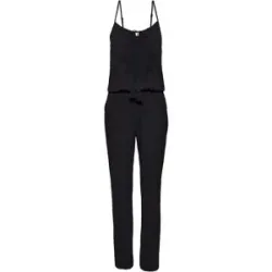 bonprix Jumpsuit aus strukturierter Viskoseschwarz 46Damen