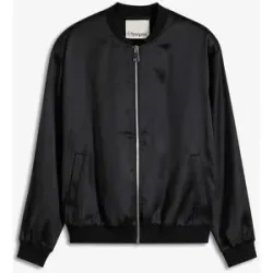 bonprix Blouson aus fließendem Satinschwarz 42Damen