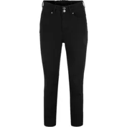 bonprix Slim Fit Jeans, Mid Waist, Bequembundschwarz 40Damen