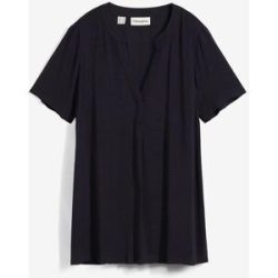 bonprix Longtunika gerader Schnitt, mit kurzem Arm, mit Henleykragen, aus Viskose
