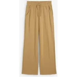 bonprix Jerseyhose aus Baumwolle, lockere Passform, weites Bein, Casual Stil