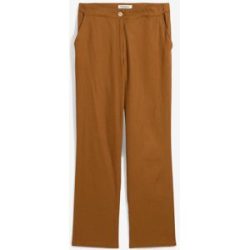 bonprix High-Waist-Hose aus Leinen-Viskose-Mixbraun 44Damen
