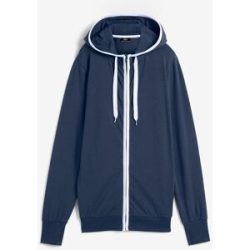 bonprix Stretch-Sweatjacke mit Baumwolleblau 40Damen