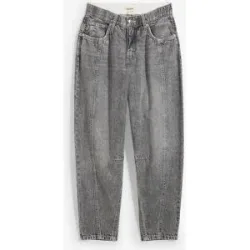 bonprix Loose-fit-Jeans lockere Passform, voluminöses, gerundetes Bein, fester Baumwoll-Denim