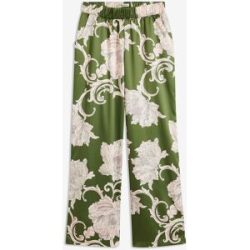 bonprix Palazzo-Hose aus fließendem Satingrün 54Damen