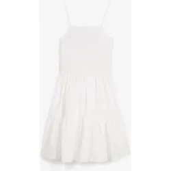 bonprix Trägerkleid aus reiner Bio-Baumwolleweiß 48Damen