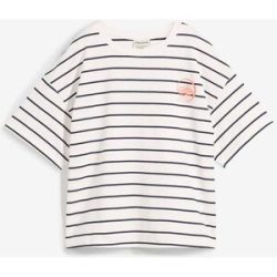 bonprix Sweatshirt aus weichem Baumwoll-Mixweiß 48Damen