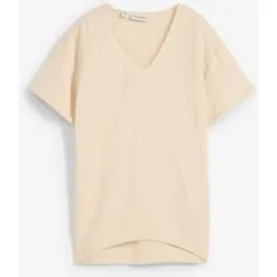 bonprix Shirt-Tunika aus softem Musselinbeige 54Damen