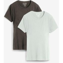 bonprix 2-in-1 Umstands- und Stillshirts aus Bio-Baumwolle (2er-Pack)grau 32Damen