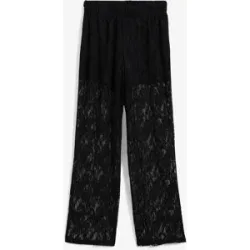 bonprix Schlupfhose mit Spitzeschwarz 36Damen
