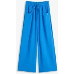 bonprix Marlenehose aus leichtem Crêpeblau 52Damen