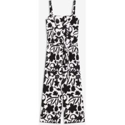 bonprix Jumpsuit mit floralem Druck, ohne Ärmel, Loose Fit, aus Polyester und Elasthan