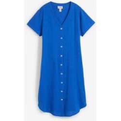bonprix Blusenkleid aus Baumwolle, in A-Linie, mit seitlichen Eingriffstaschen