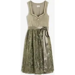 bonprix Dirndl mit Pailletten Schürze (2-tlg.Set)grün 52Damen