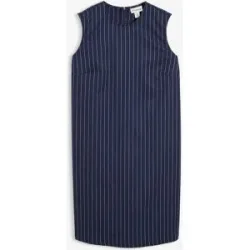 bonprix Nadelstreifen Minikleid aus Viskose-Mixblau 44Damen