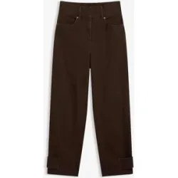 bonprix Twillhose mit hohem Bundbraun 40Damen
