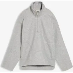 bonprix Oversize Pullover in Wolloptikgrau 40Damen