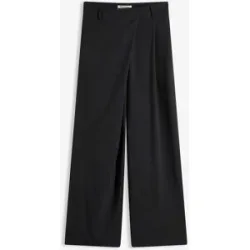 bonprix Marlenehose aus fließendem Viskose-Mixschwarz 36Damen
