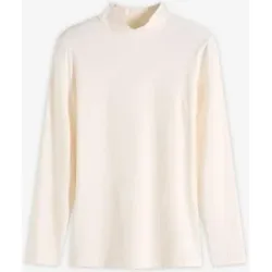 bonprix Figurbetontes Langarmshirtweiß 52Damen