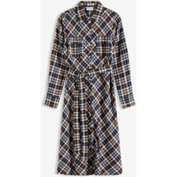 bonprix Hemdblusenkleid aus softem Flanellweiß 48Damen