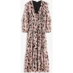 bonprix Chiffonkleid mit Volantsschwarz 42Damen