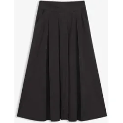 bonprix Midirock aus softem Viskose-Mixgrau 46Damen