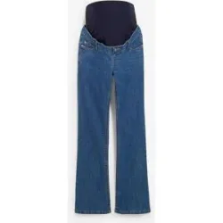 bonprix Umstandsjeans mit Bio-Baumwolle, leicht ausgestelltes Beinblau 42Damen