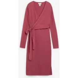 bonprix Wickelkleid für die Schwangerschaft und danach aus reiner Baumwollelila 36Damen