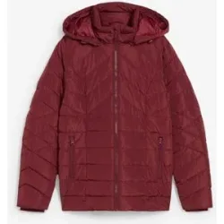 bonprix Leichte Steppjacke mit abnehmbarer Kapuzerot 48Damen