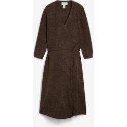 bonprix Superweiches Umstands- und Stillstrickkleid mit 3/4 Ärmelnbraun 48Damen