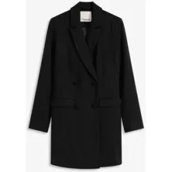 bonprix Longblazer aus Punto di Romaschwarz 40Damen