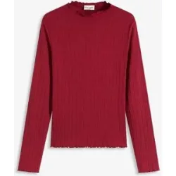bonprix Figurbetontes Rippshirtrot 52Damen